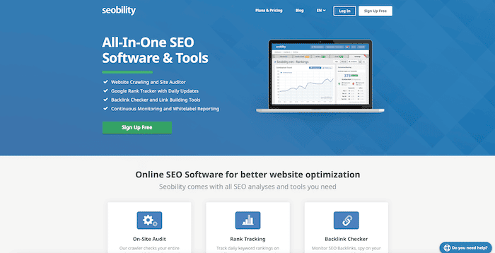 logiciel reporting SEO seobility