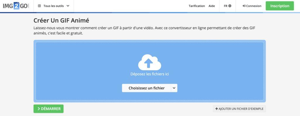 outil créer gif IMG2GO