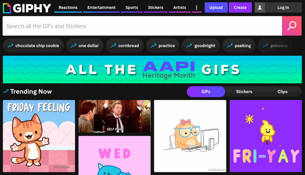 outil créer gif Giphy
