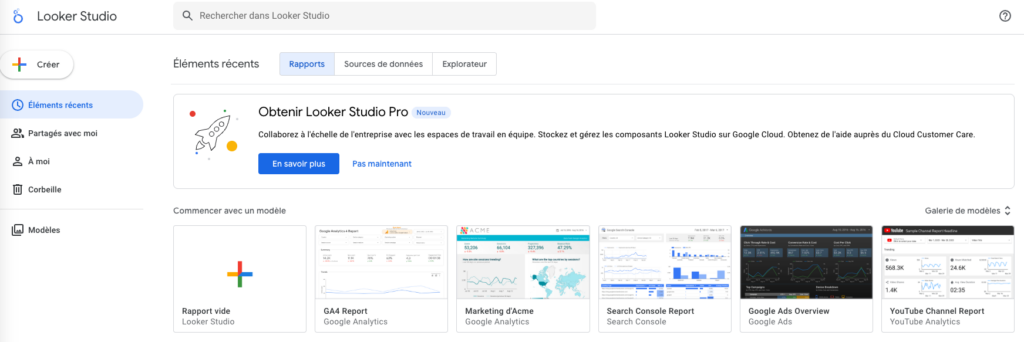 reporting seo looker studio